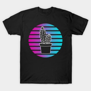 Retro Succulent Succulent Cactus Plant T-Shirt